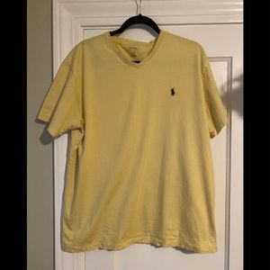 Yellow Polo V-Neck T-shirt